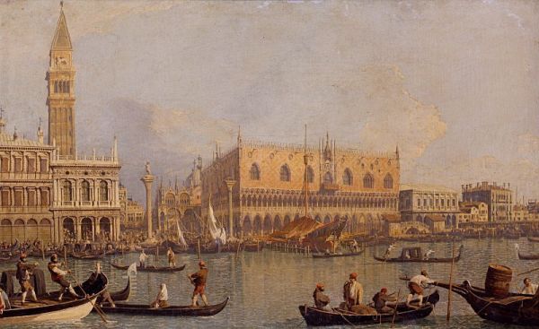 Canaletto - Veduta del Palazzo Ducale di Venezia